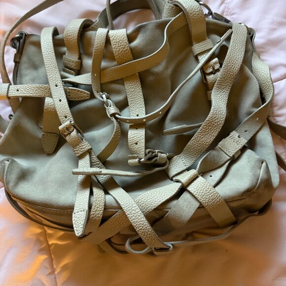 Alexander Wang Suede Kirsten Satchel Grey - Picture 2 of 12